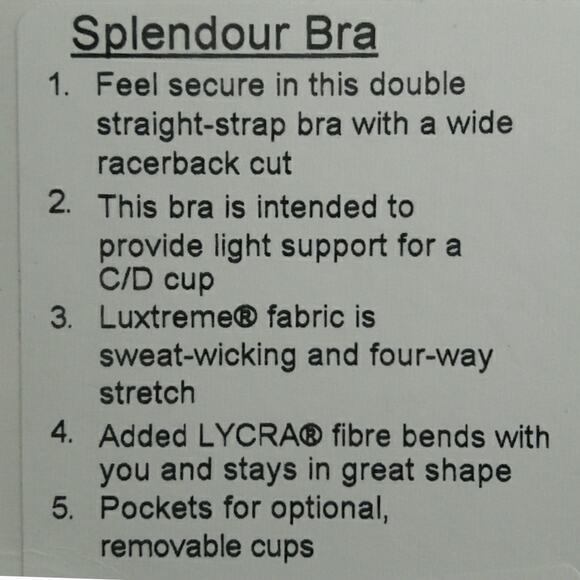 Lululemon Splendour Bra Blooming Pixie Raspberry + Black Size 6 - Picture 10 of 10